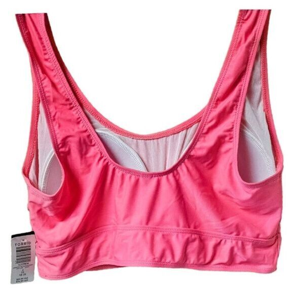 TORRID Pink Rainbow Bakini Top With Matching Black RETRO CHIC Short Set. 2X - Picture 7 of 16